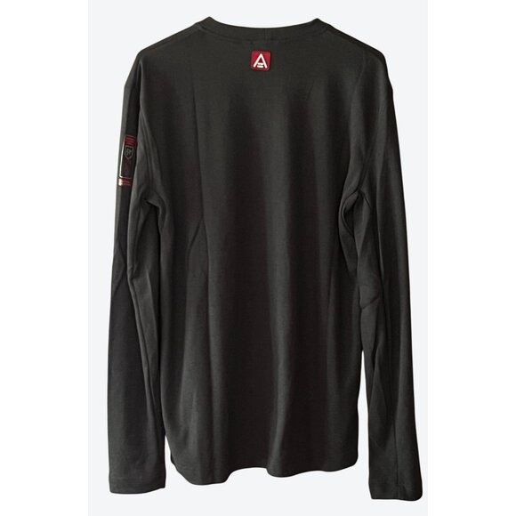 Strata Men's Large Arc Long Sleeve Crew Neck SFX101 Protection Shirt Charcoal Gr - Picture 4 of 12